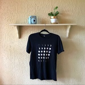 Black & White Moon Phase T-Shirt